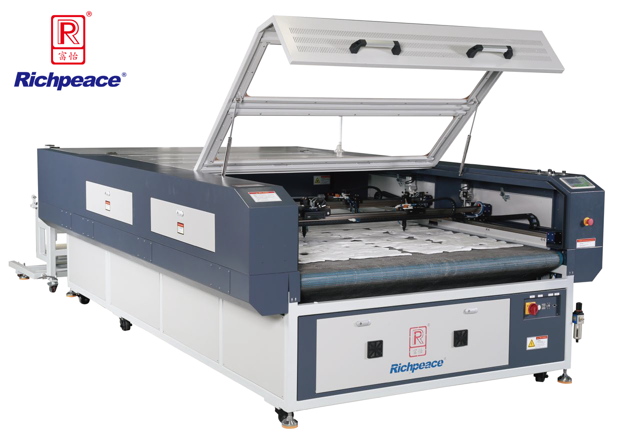 富怡雙橫梁異步全自動送料激光雕刻切割機(jī)