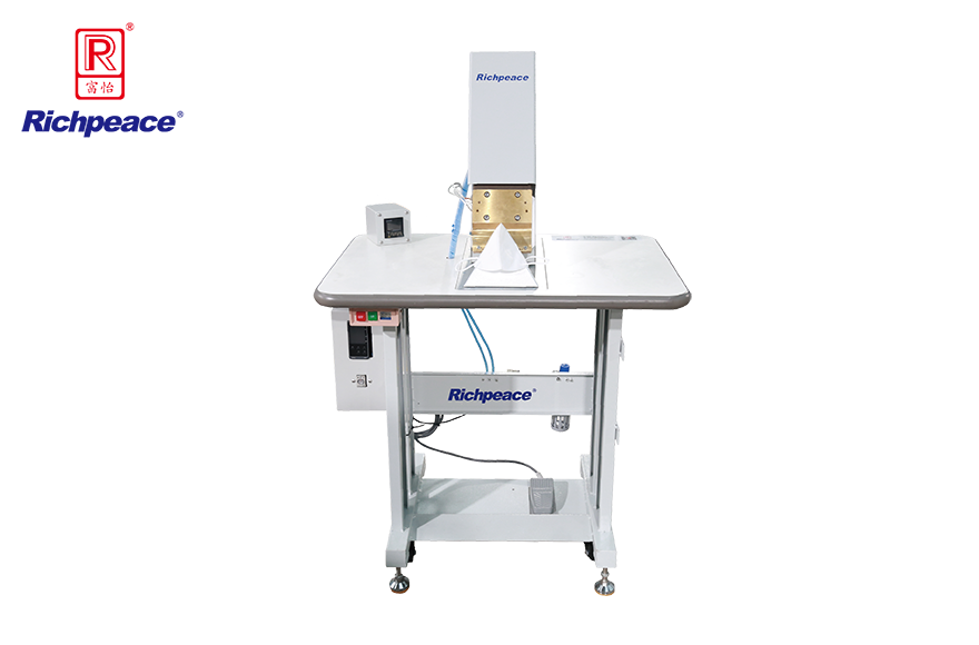 富怡手動折疊口罩外置鼻梁條、 海綿條熱壓機(jī)