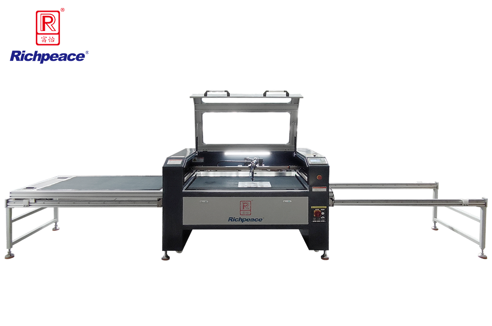 富怡激光雕刻切割機-左右推拉平臺結構