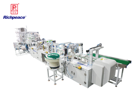 富怡全自動罩杯口罩生產(chǎn)線 （外鼻夾、呼吸閥、上帶卡、加海綿圈）