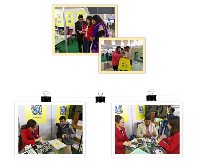 為客戶介紹繡花機產品 為客戶介紹繡花機產品