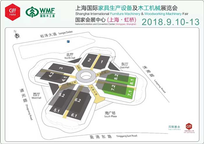 WMF國際木工展展館平面圖 WMF國際木工展展館平面圖