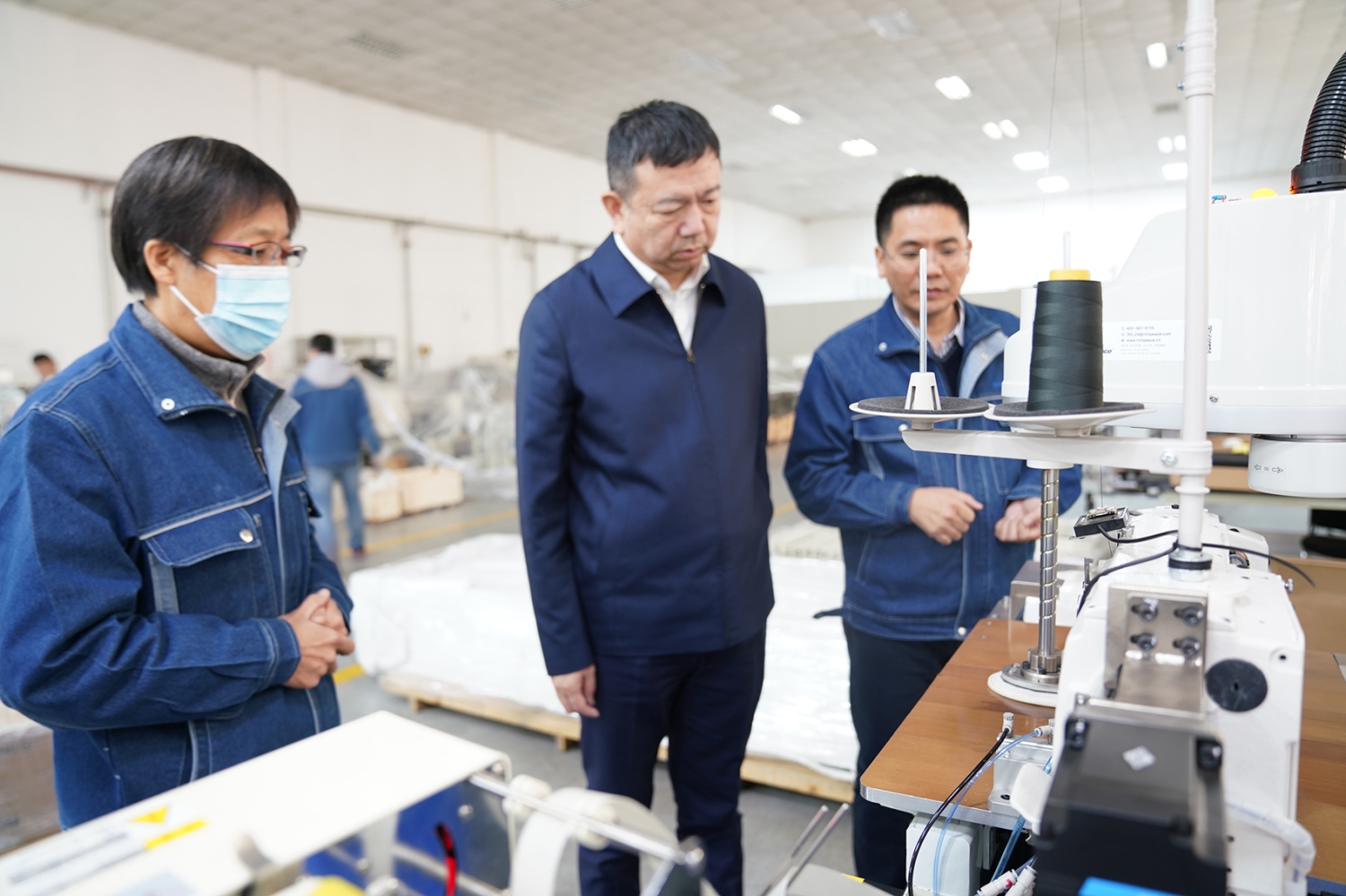 中縫協(xié)楊曉京理事長一行蒞臨富怡考察調(diào)研! 中縫協(xié)楊曉京理事長一行蒞臨富怡考察調(diào)研!